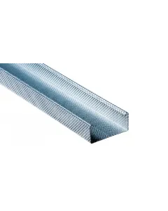 Vízszintes profil golyónyomott felület szélessége: 60 ±0,2 mm  hosszúsága: 3000 mm ±3 mm lemezvastagság: 0,6 ±0,06 mm