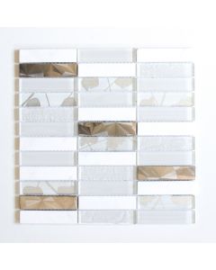 FLIESEN STYLE - mozaik (white mix, 29,8x29,8cm)