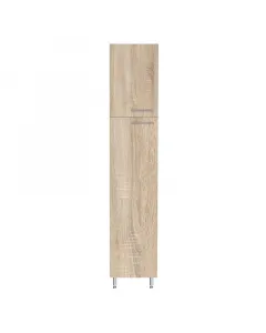 2 ajtós mérete: 40 x 205 x 57 cm praktikus tárolás világos sonoma tölgy színű lapraszerelt