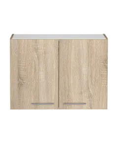 2 ajtós mérete: 80 x 60 x 32 cm praktikus tárolás világos sonoma tölgy színű lapraszerelt