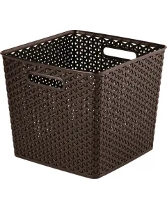 Rattanhatású műanyag 2 fogantyúval