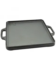 Kül- és beltéri használatra anyaga: öntöttvas 2 különböző sütőfelülettel sütőfelület: 30 x 30 cm