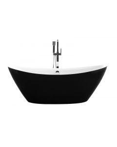 WELLIS MYLINE AREZZO BLACK - szabadonálló fürdőkád (fekete, 180x87x66cm)