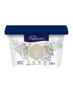 A poli-farbe platinum beltéri falfesték elegáns megjelenést biztosít modern terekbengélesített textúrája megkönnyíti a csepegésm