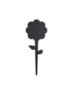 Securit - jelölő krétatábla krétamarkerrel (virág, fekete, 5db)