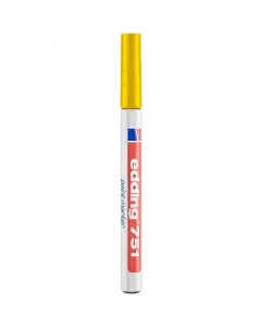 Írásszín: sárga vonalvastagság: 1-2 mm kerekített csúcs egyenletes adagolás gyorsan szárad hő- és törlésálló