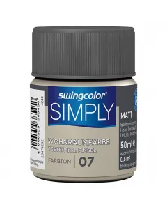 Matt felületű swingcolor beltéri falfesték kis helyeken is jól alkalmazhatópraktikus 50 ml-es kiszerelés, gyors mintázásra vagy kis