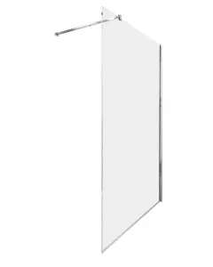 Névleges méret: 100 x 200 cm 6 mm-es, víztiszta biztonsági üveg fényes, krómszínű alumíniumprofil univerzális jobbos/balos kivi