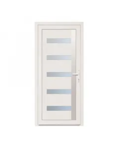 Cando márkájú bejárati ajtó pvc-profillal, fehér színben, kültéri használatrajobbos nyitás, 98 x 208 cm méretű falnyíláshoz i