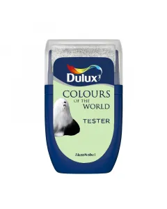 Beltéri falfesték mintavételezés egyszerűen, dulux márkájú teszterrelkis kiszerelése miatt ideális színpróbákhoz és kis felül
