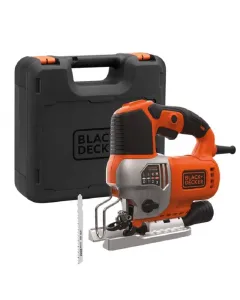 Black&decker dekopírfűrész bes610k-qs: 650 w szerszám nélküli lapbefogás porelszívás alacsony vibráció műanyag kofferben