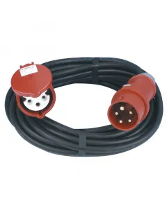 Cee hosszabbító pvc-kábellel kábelhossz: 10 m terhelhetőség: 16 a max. feszültség: 400 v vezeték: 5 pólusú, h05vv-f 3g 1,5 mm² i