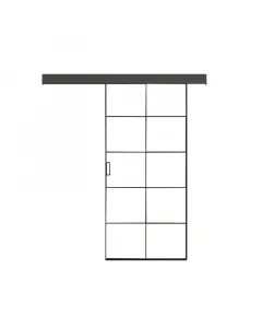 Mérete: 205,8 x 93,5 cm ajtólapvastagság: 8 mm vasalatvastagság: 4 cm osztott, savmart üveg helytakarékos megoldás vasalattal