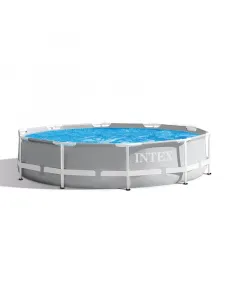 Intex merevfalú medence családi célra, fémvázas szerkezettel0,27 mm-es alsó réteg és porszórt acélváz ad tartósságotpapírszűr