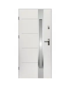 Az ariadna fém bejárati ajtó fehér kivitelben, a fő kulcsszóval és erős acéllemez szerkezettel készüla 100 x 207 cm-es tokkülmé