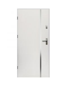 HEBE - fém bejárati ajtó (100x207, balos, fehér)
