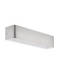 Modern formájú eglo fali lámpa elegáns megjelenéssel több helyiségben is jól használhatóbeépített 12 w led fényforrás gondosko