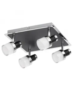 4 x 5 w-os beépített led-fényforrás energiatakarékos fényáram: 4 x 400 lm ip44-es védettség pozicionálható