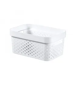 Méret: 26 x 18 x 12 cm anyag: műanyag Űrtartalom: 4,5 l szellőzőnyílásokkal 100%-ban újrahasznosított anyagból