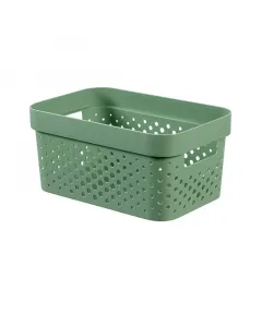 Méret: 26 x 18 x 12 cm anyag: műanyag Űrtartalom: 4,5 l szellőzőnyílásokkal 100%-ban újrahasznosított anyagból