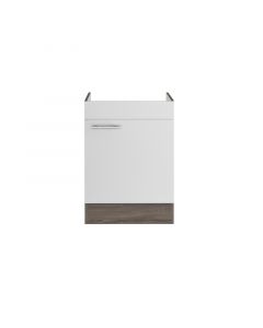 TRÜFFEL - konyhabútor alsószekrény (selyemfényű fehér, yorki tölgy)