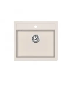 Evido quadro 6 gránit mosogatótálca  60 cm-es szekrényméret 565 x 510 / 200 mm méret felülről beépíthető kivitel 1 csaplyuk, 4 k