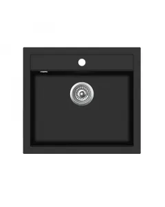 Evido quadro 6 gránit mosogatótálca  60 cm-es szekrényméret 565 x 510 / 200 mm méret felülről beépíthető kivitel 1 csaplyuk, 4 k