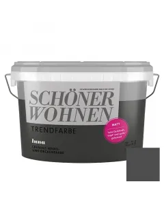 Schöner wohnen márkájú beltéri falfesték matt megjelenéssel, modern terekheza mosható falfesték kopás- és dörzsálló, tartós h