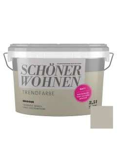 A schÖner wohnen márka beltéri falfestéke matt felületet biztosítkiadós, mosható és dörzsálló kivitel a tartós használathozkö