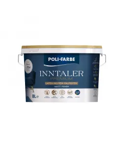 Beltéri falfestékként a poli-farbe márka matt fehér felületet biztosíta latex alapú festék tartós réteget képez, hosszú távú 