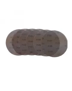 Csomag tartalma: 6 db Átmérő: 225 mm tépőzáras rögzítés szemcsesűrűség: k / 150 / 180 / 240 fal csiszolására alkalmas