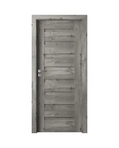 Beltéri ajtólap 90 x 210 cm-es falnyíláshoz anyaga: mdf portaperfect 3d fólia szibériai tölgy színben balos kivitel