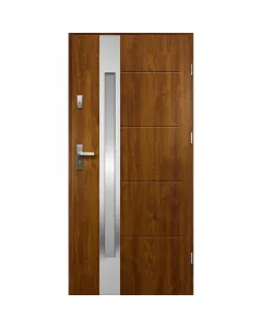 Ariadna - fém bejárati ajtó (100x207, jobbos, aranytölgy)