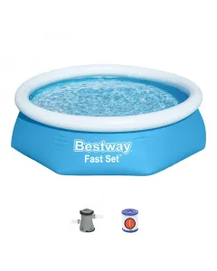 Bestway rayong - puhafalú medence (Ø244x61cm, vízforgatóval)