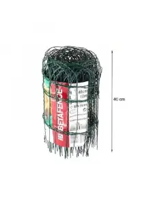 Betafence luxursus - horganyzott díszítőfonat (40x1000cm, zöld)