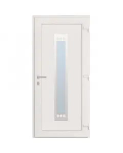 Cando ohio inox premium - műanyag bejárati ajtó (98x208, jobbos, fehér)