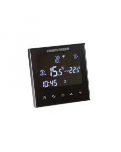 Vezérlés interneten keresztül modern kivitelű, üveg előlap teljesítményfelvétel: 0,5 w kapcsolási érzékenység: ±0,5 °c tápfe