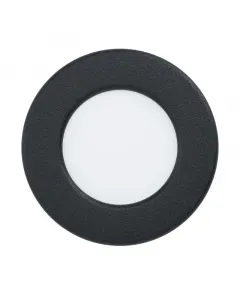 Eglo fueva 5 - beépíthető spotlámpa (led, Ø8,6cm, fekete, melegfehér)