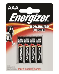 Energizer alkaline power - alkaline mikroelem (aaa/e92, 1,5v, 4db)