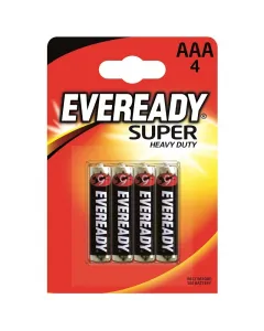 Energizer eveready super heavy duty - szén-cink mikroelem (aaa/bl4, 1,5v, 4db)