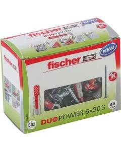 Fischer duopower - dübel csavarral (6x30mm, 50db)