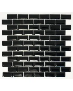 Fliesen trend brick bond diamond - mozaik (fekete, 30x30cm)