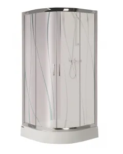 Sanplast kp4/tx5 - zuhanykabin tálcával (íves, 80x80x190cm)