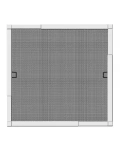 Schellenberg - szúnyogháló ablakra (alumíniumkerettel, teleszkópos, 140x150cm, fehér)