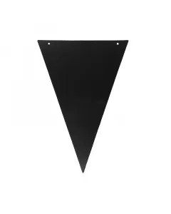 Securit - fali krétatábla krétamarkerrel (zászló, 45x30cm, fekete, 12db)