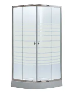 Strip - zuhanykabin tálcával (íves, 80x80x194cm)