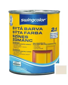 Swingcolor 2in1 - színes zománcfesték - gyöngyfehér (selyemfényű) 0,75l