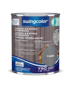 Swingcolor - tartós védőlazúr - metál ezüst design 2,5l
