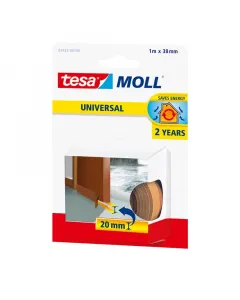 Tesa moll - univerzális ajtótömítő szalag (barna, 1m:38mm)
