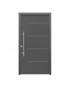 Thermolux bilbao - fém bejárati ajtó (98x208, balos, antracit)